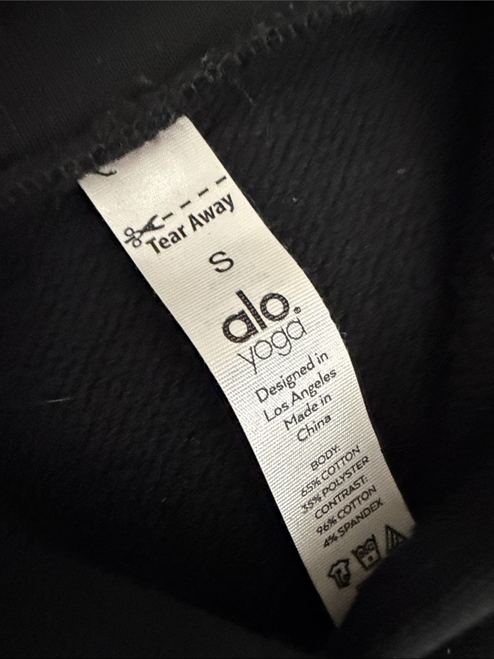 ALO Yoga Black Relaxed Pullover Hoodie - Picture 3 of 12